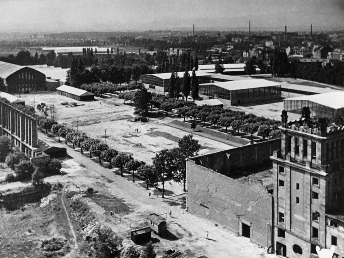 Das Frankfurter Messegelände im Jahr 1948