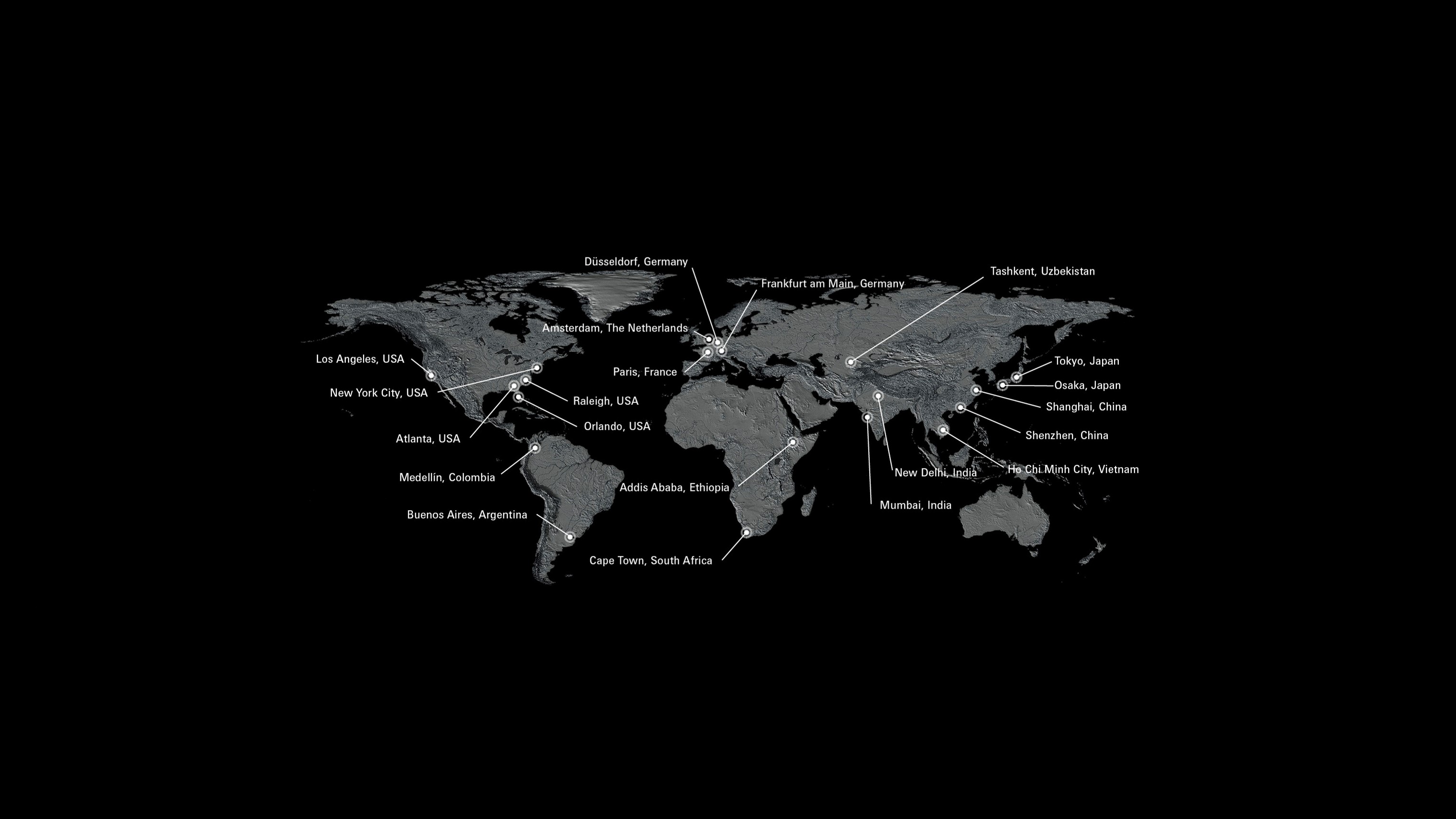 Texpertise Worldmap