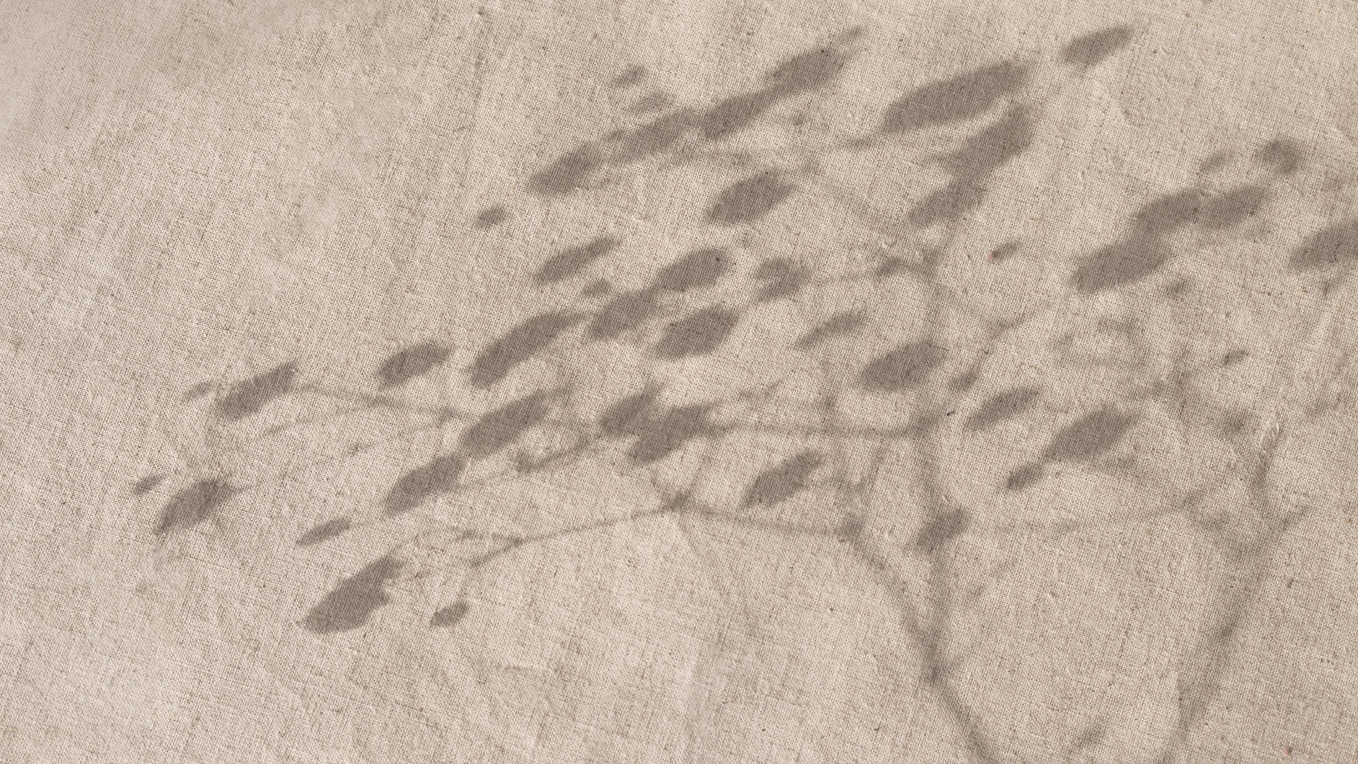 Linen fabric with tree pattern