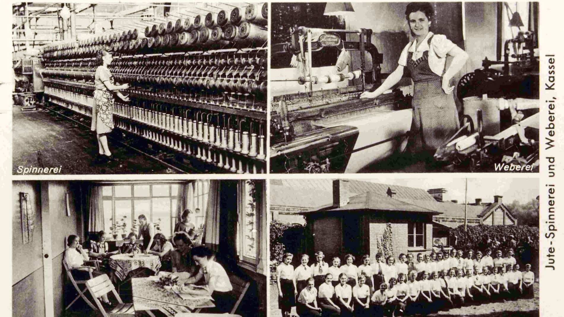 A look inside a jute spinning and weaving mill in Kassel
