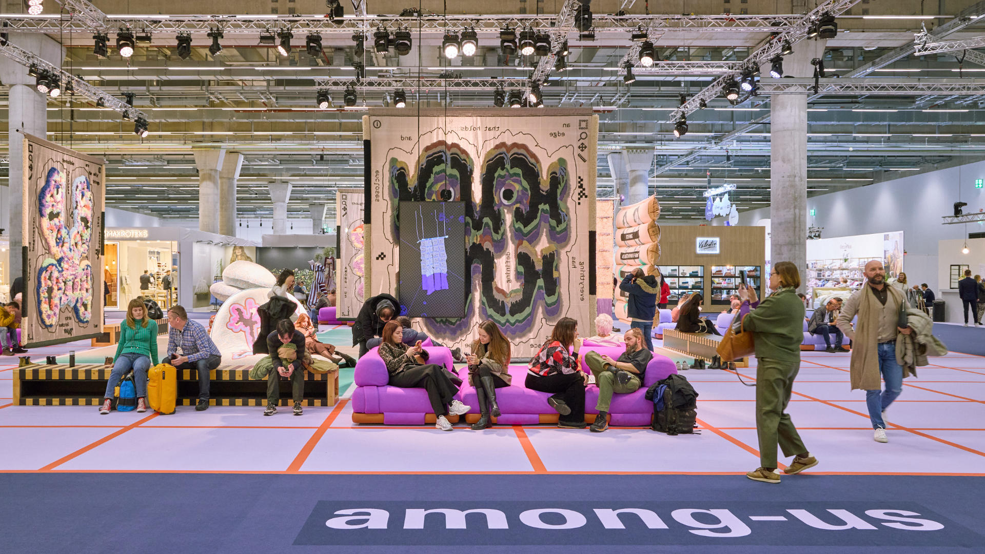 Textilinstallation „among-us“ Heimtextil 2025