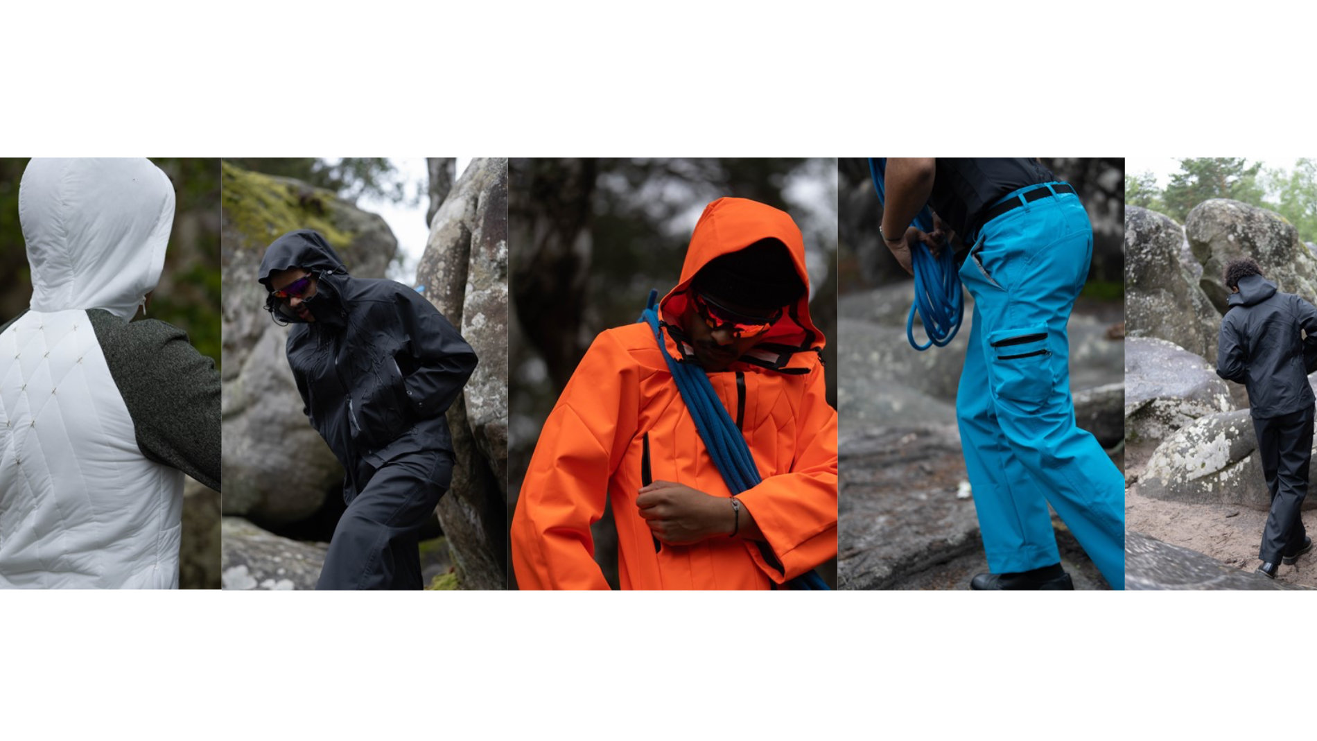 Outdoor wear designs by Clément Isel