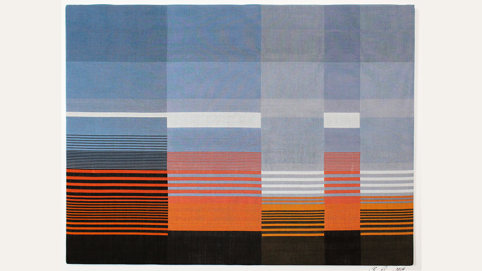 Der Morgen | 2024, Barbara Esser, Merc. Baumwolle, Vierfachgewebe