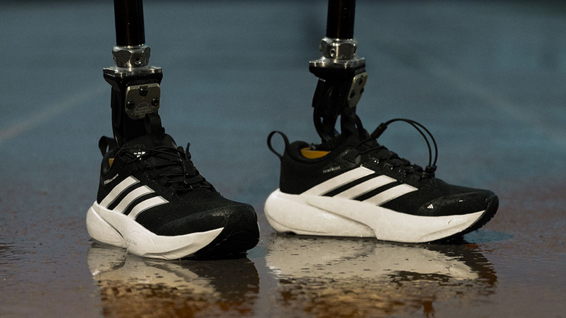 Sports shoes for people with prosthetic limbs