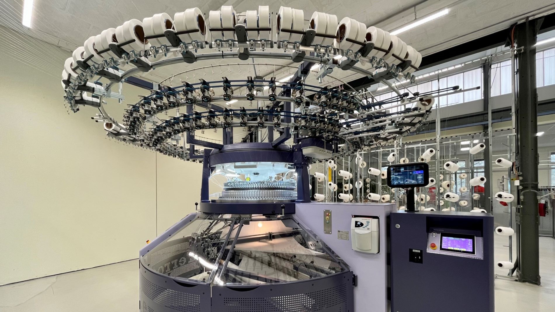 Terrot circular knitting machine at the Chemnitz factory