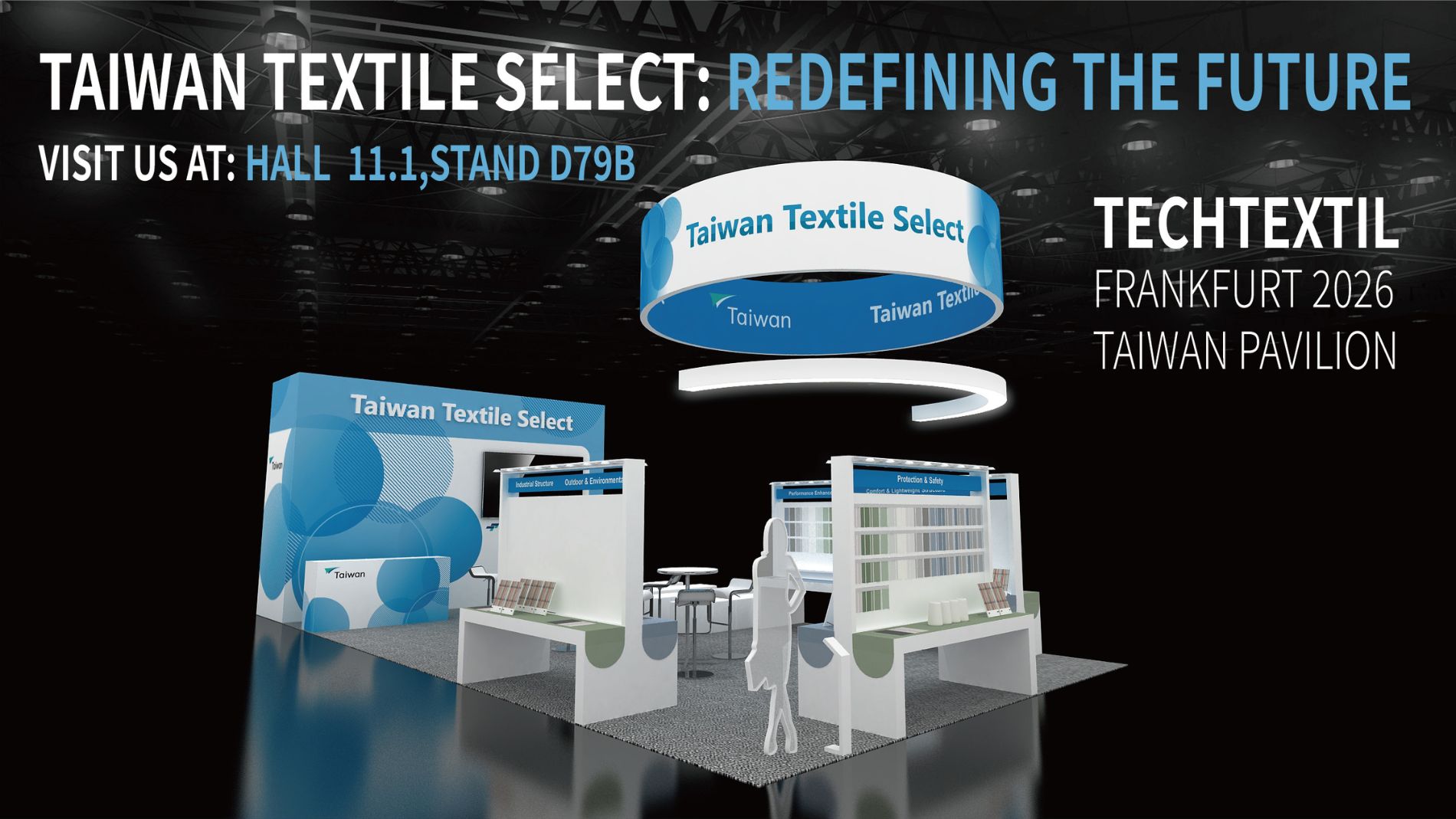 Messestandgestaltung Taiwan Textile Select Techtextil Frankfurt