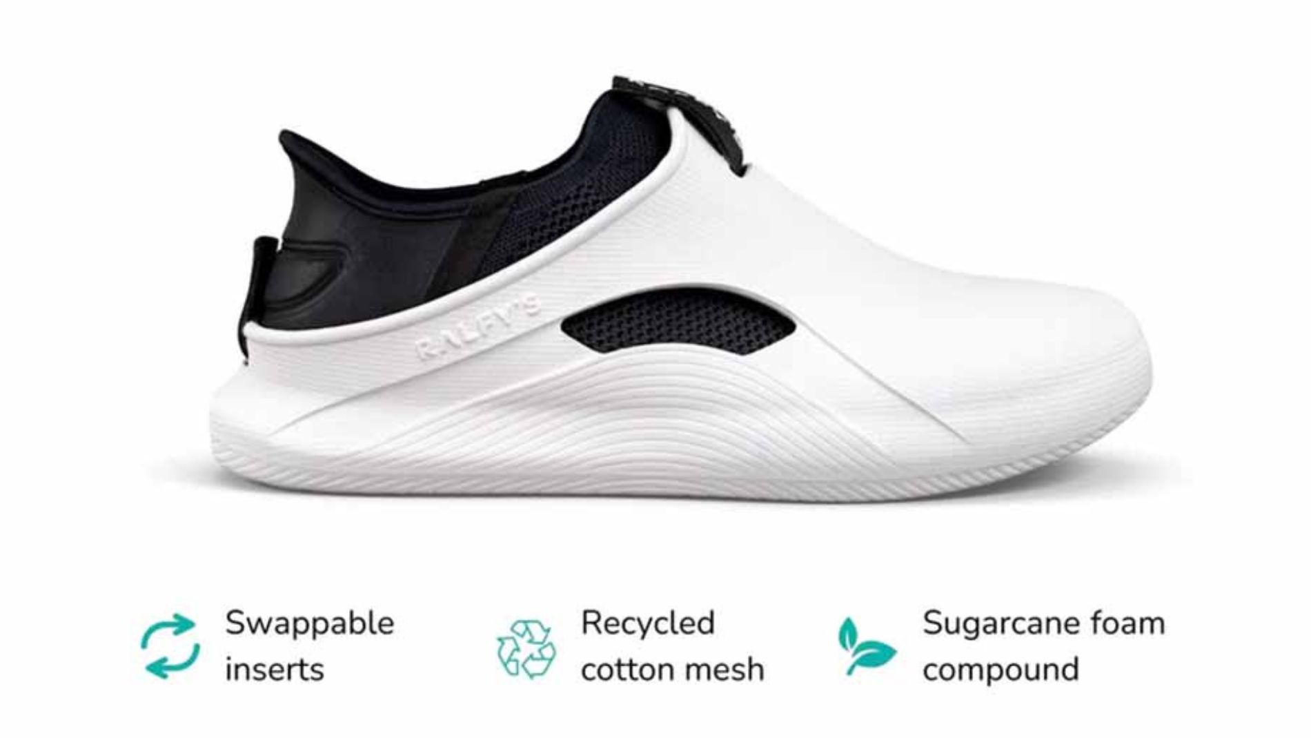 Modular shoe featuring sustainable materials