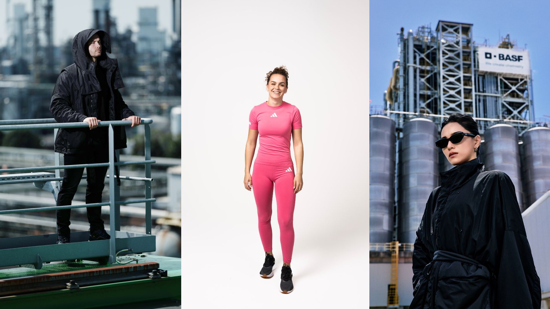 Fashion collection made from recycled high-tech materials