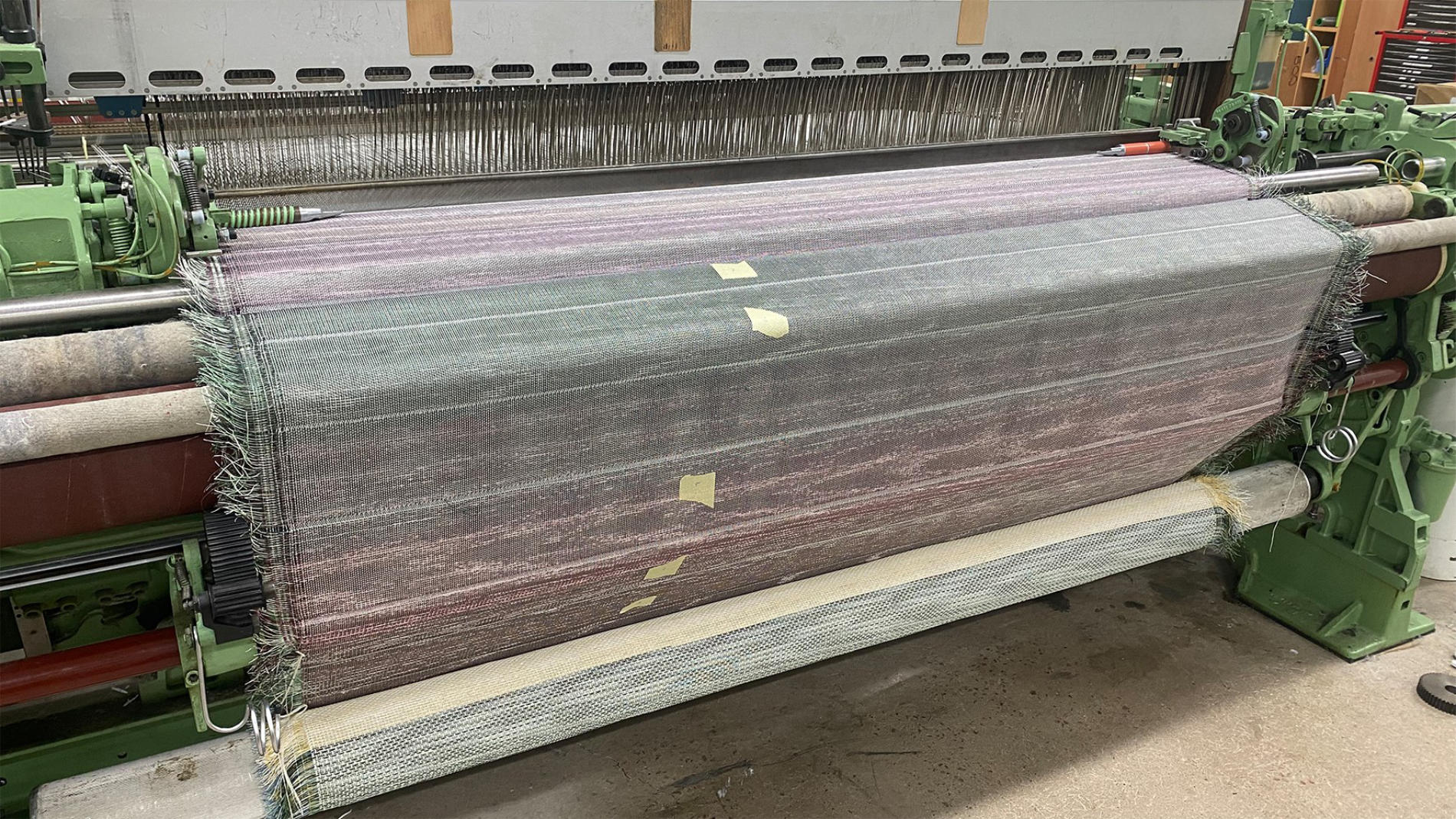 Textile panels woven from paper yarn