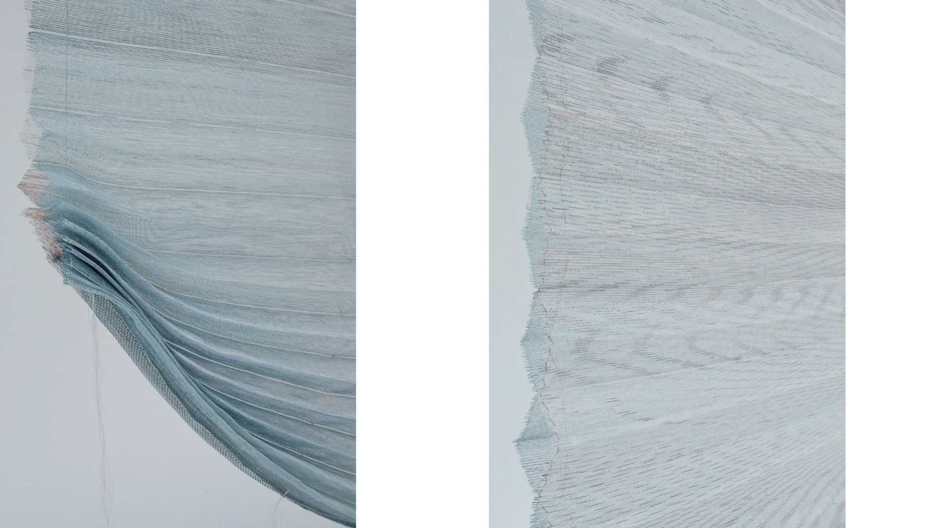 Sheer textile surface made from paper yarn