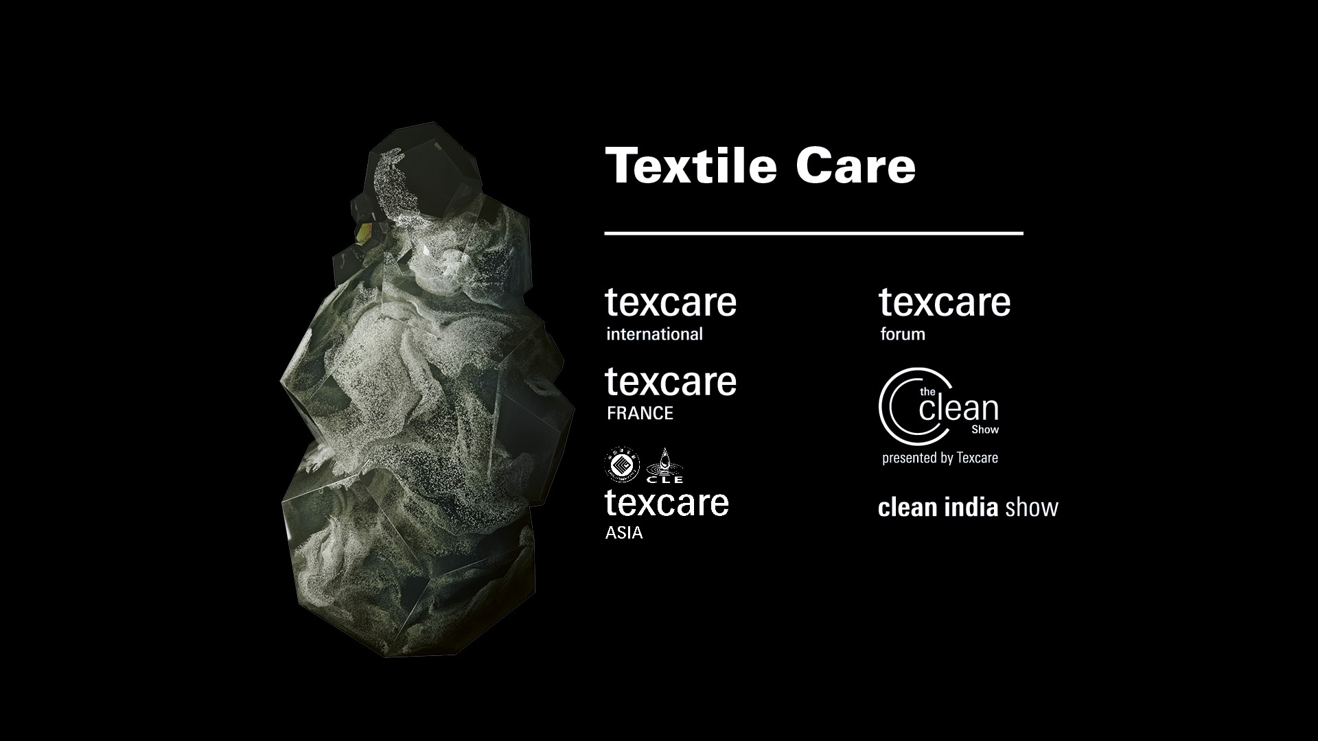 Logos of all Textile Care trade fairs