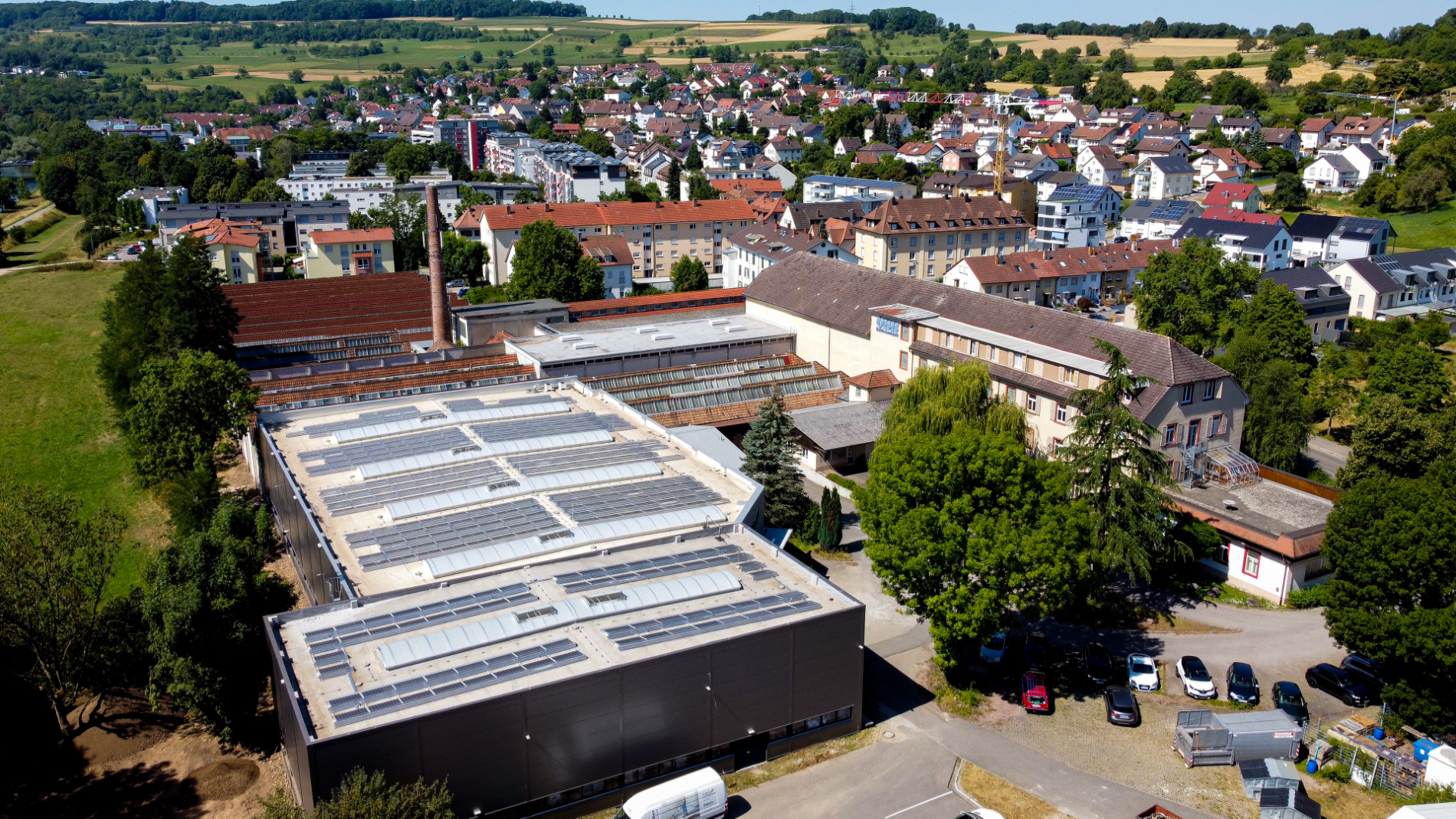 Doing something for the region and the environment: OBB in Lörrach. (Photograph: OBB Oberbadische Bettfedernfabrik GmbH)