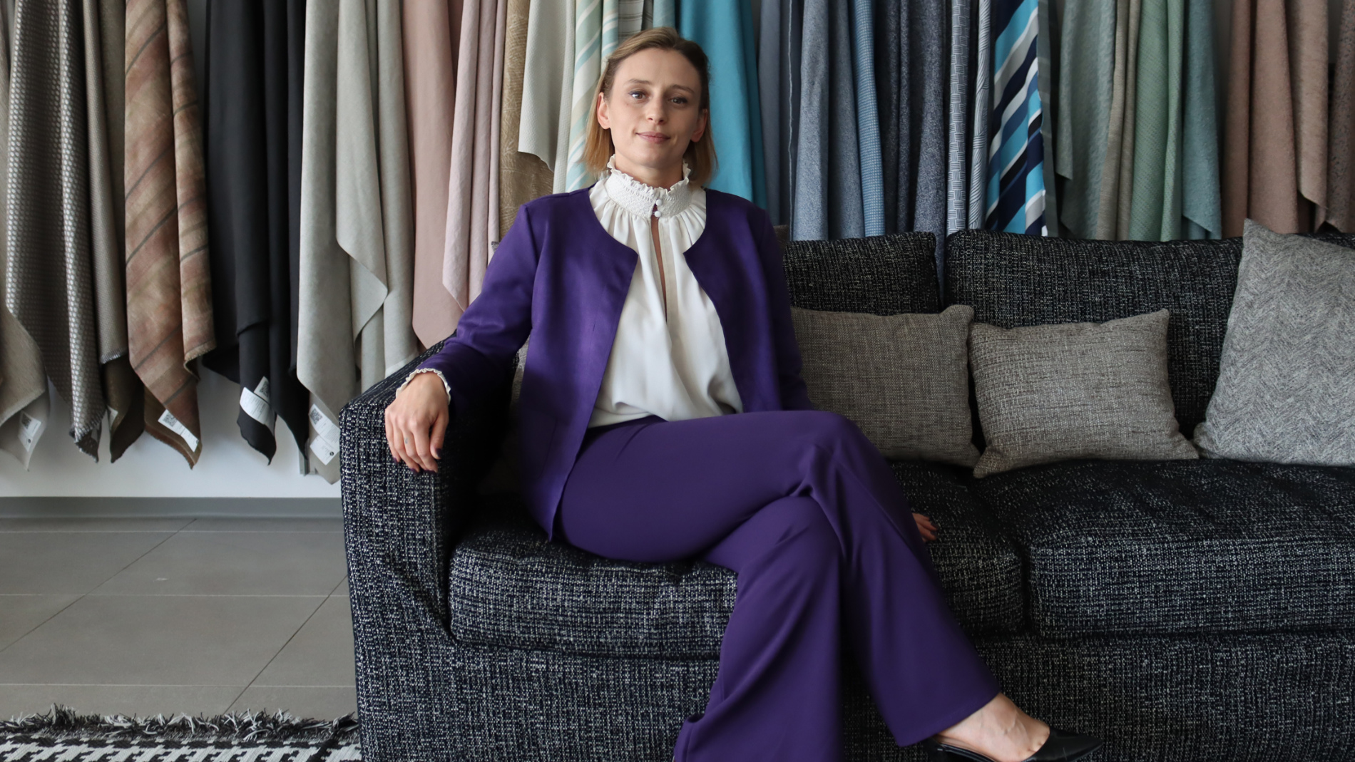 Sieht positiv in eine arbeitsreiche Zukunft: Margherita Rigamonti, Textile Sales Managerin bei Pozzi (Foto: Arturo Pozzi Arturo Spa.)